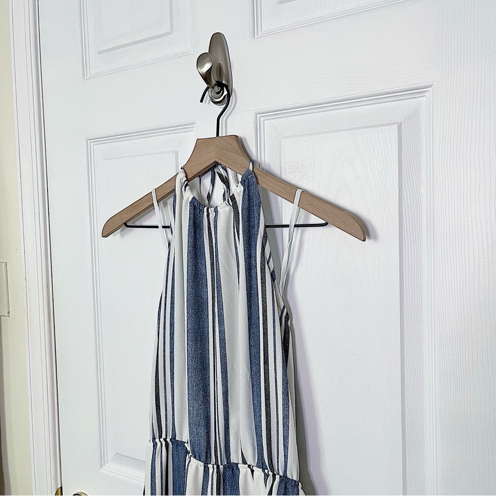 ✧・゚nwot striped coastal girl jumpsuit - Picture 2 of 9